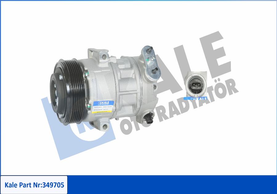 KALE OTO RADYATÖR 349705 - Compressor, air conditioning autospares.lv