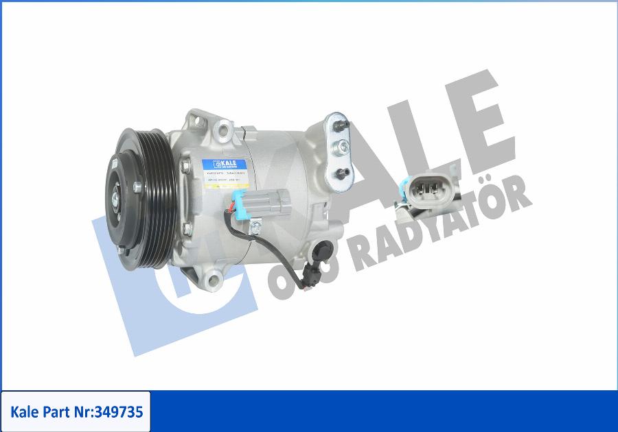 KALE OTO RADYATÖR 349735 - Compressor, air conditioning autospares.lv