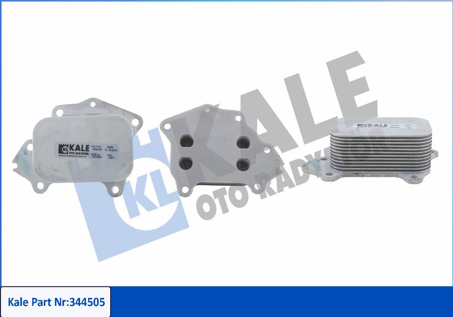 KALE OTO RADYATÖR 344505 - Oil Cooler, engine oil autospares.lv