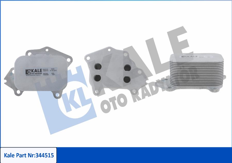 KALE OTO RADYATÖR 344515 - Oil Cooler, engine oil autospares.lv