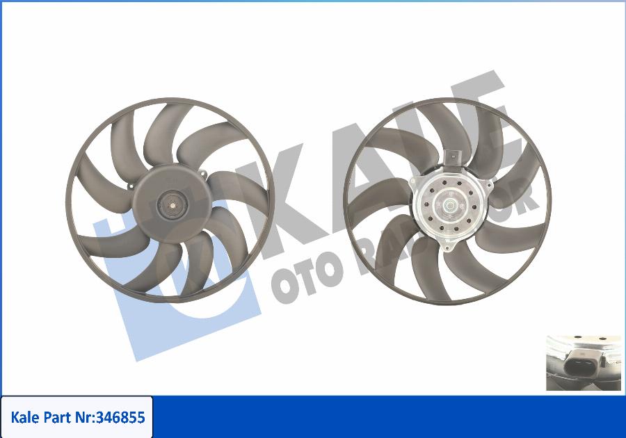 KALE OTO RADYATÖR 346855 - Fan, radiator autospares.lv