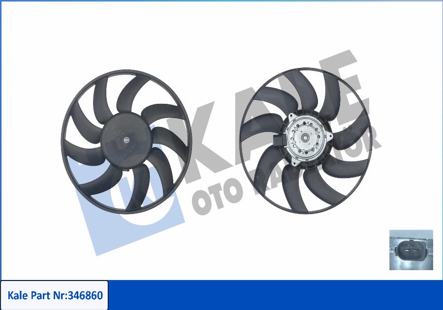 KALE OTO RADYATÖR 346860 - Fan, radiator autospares.lv