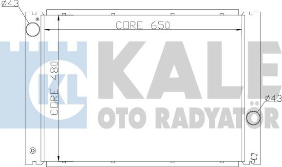 KALE OTO RADYATÖR 341905 - Radiator, engine cooling autospares.lv