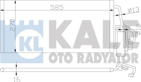 KALE OTO RADYATÖR 342915 - Condenser, air conditioning autospares.lv