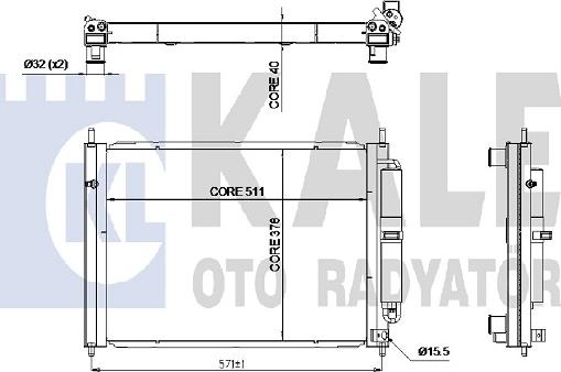 KALE OTO RADYATÖR 342580 - Cooler Module autospares.lv