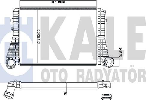 KALE OTO RADYATÖR 342100 - Intercooler, charger autospares.lv