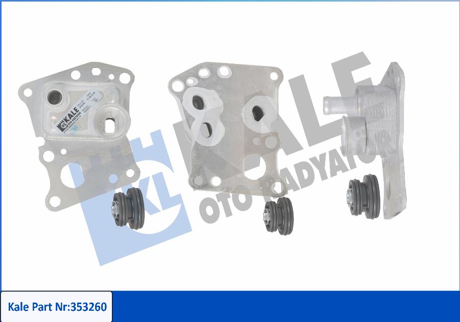 KALE OTO RADYATÖR 353260 - Oil Cooler, engine oil autospares.lv