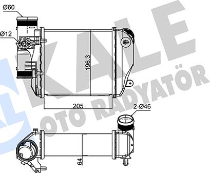 KALE OTO RADYATÖR 352435 - Intercooler, charger autospares.lv