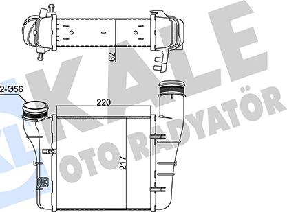 KALE OTO RADYATÖR 352430 - Intercooler, charger autospares.lv