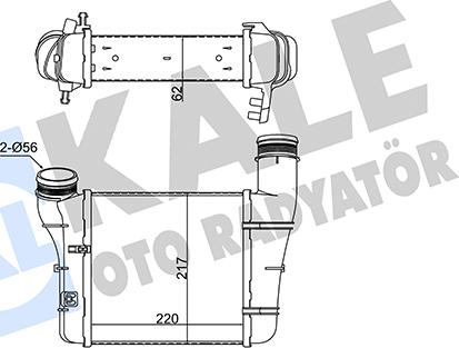 KALE OTO RADYATÖR 352375 - Intercooler, charger autospares.lv