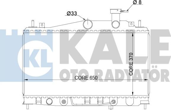 KALE OTO RADYATÖR 357900 - Radiator, engine cooling autospares.lv