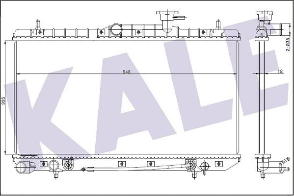 KALE OTO RADYATÖR 369100 - Radiator, engine cooling autospares.lv