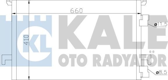 KALE OTO RADYATÖR 388900 - Condenser, air conditioning autospares.lv