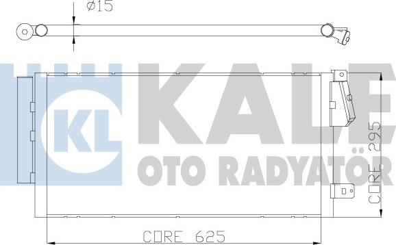 KALE OTO RADYATÖR 378300 - Condenser, air conditioning autospares.lv