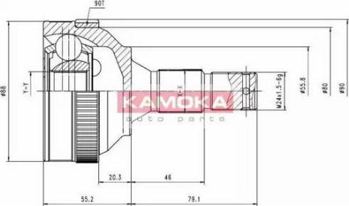 Kamoka 6480 - Joint Kit, drive shaft autospares.lv