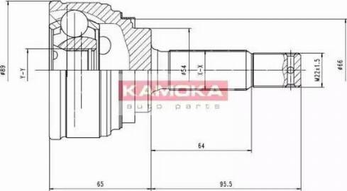 Kamoka 6618 - Joint Kit, drive shaft autospares.lv