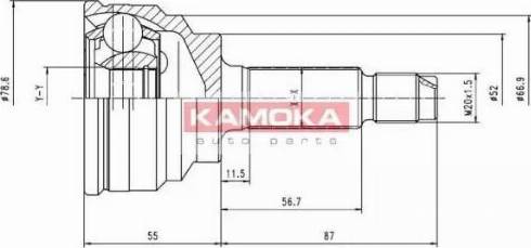 Kamoka 6070 - Joint Kit, drive shaft autospares.lv