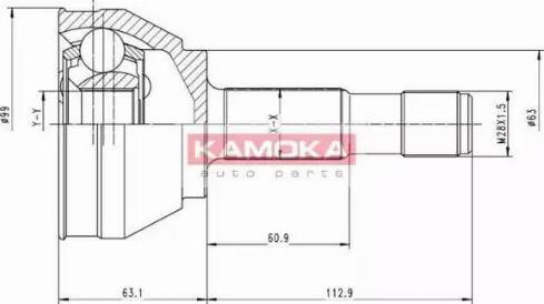 Kamoka 6152 - Joint Kit, drive shaft autospares.lv