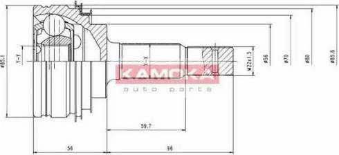 Kamoka 6100 - Joint Kit, drive shaft autospares.lv