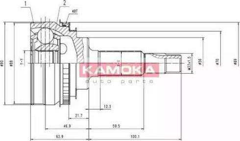 Kamoka 6890 - Joint Kit, drive shaft autospares.lv