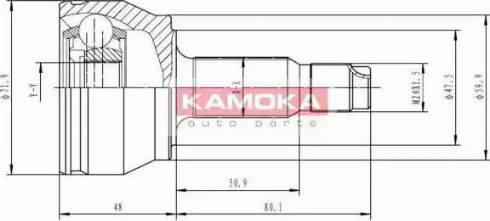 Kamoka 6348 - Joint Kit, drive shaft autospares.lv