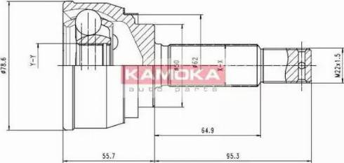 Kamoka 6284 - Joint Kit, drive shaft autospares.lv