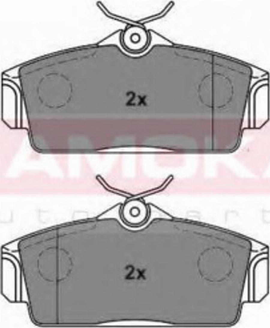 Kamoka 1012192 - Brake Pad Set, disc brake autospares.lv