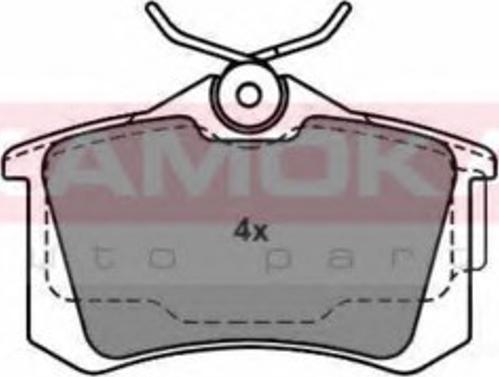 Kamoka 1012166 - Brake Pad Set, disc brake autospares.lv