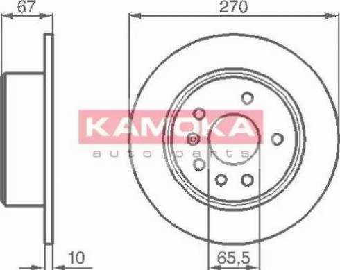 Kamoka 103478 - Brake Disc autospares.lv