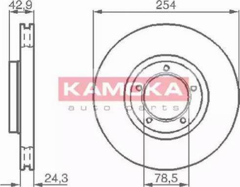 Kamoka 1031696 - Brake Disc autospares.lv