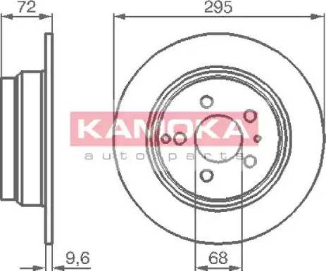 Kamoka 1031104 - Brake Disc autospares.lv