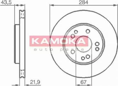 Kamoka 103362 - Brake Disc autospares.lv