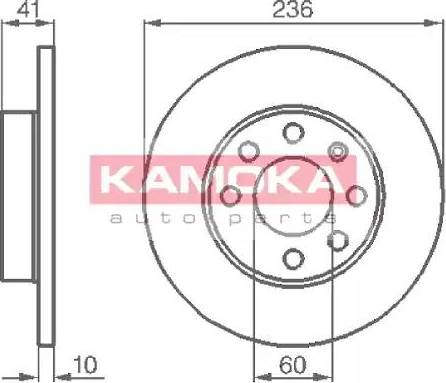 Kamoka 103208 - Brake Disc autospares.lv