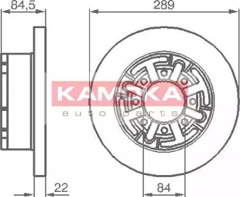 Kamoka 103281 - Brake Disc autospares.lv