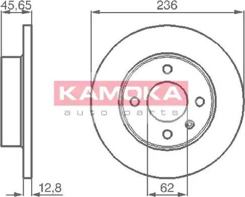 Kamoka 103718 - Brake Disc autospares.lv