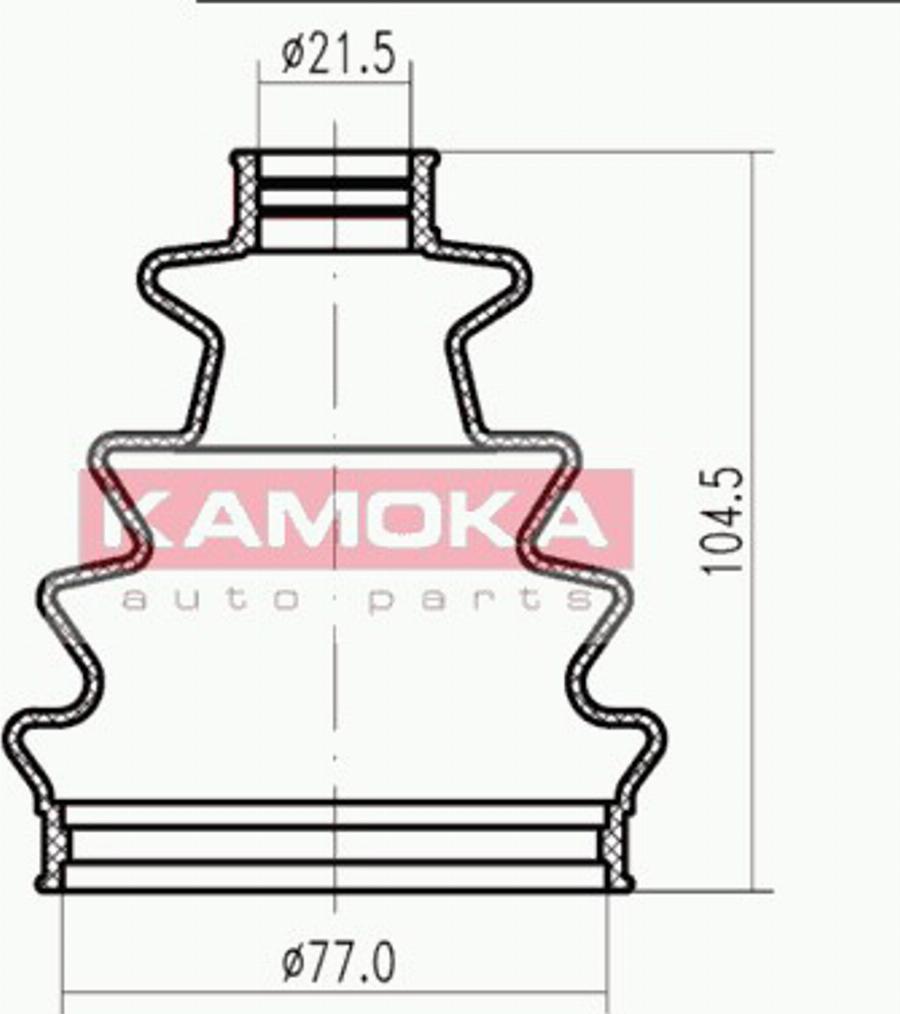 Kamoka 1146514 - Bellow, drive shaft autospares.lv