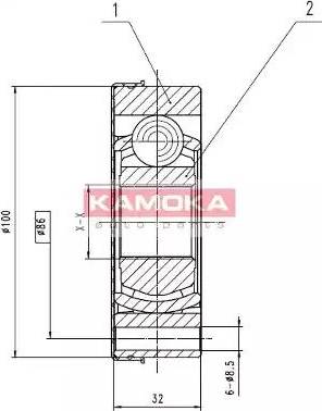 Kamoka 8094 - Joint Kit, drive shaft autospares.lv