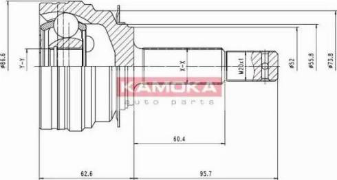 Kamoka 7098 - Joint Kit, drive shaft autospares.lv