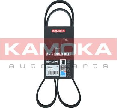 Kamoka 7016091 - V-Ribbed Belt autospares.lv