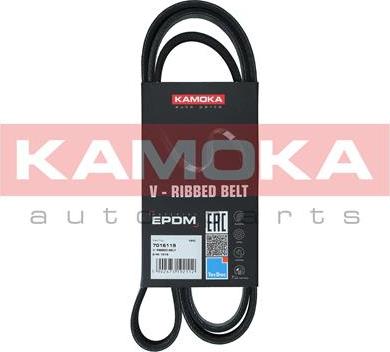 Kamoka 7016119 - V-Ribbed Belt autospares.lv