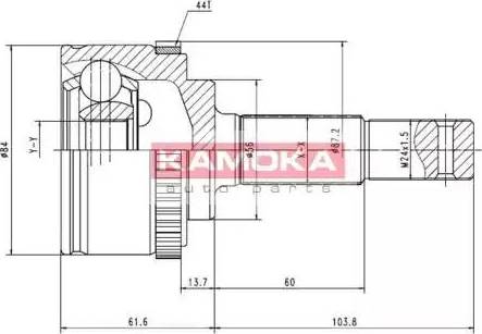 Kamoka 7081 - Joint Kit, drive shaft autospares.lv