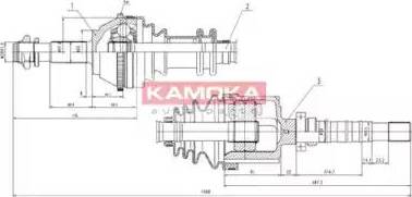 Kamoka CT1138914 - Drive Shaft autospares.lv