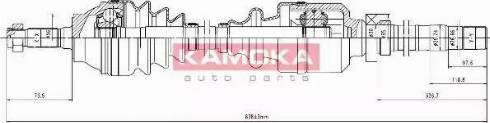 Kamoka CT1138935 - Drive Shaft autospares.lv