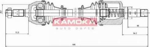 Kamoka CT1138933 - Drive Shaft autospares.lv