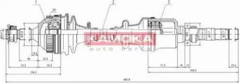 Kamoka CT1138925A - Drive Shaft autospares.lv