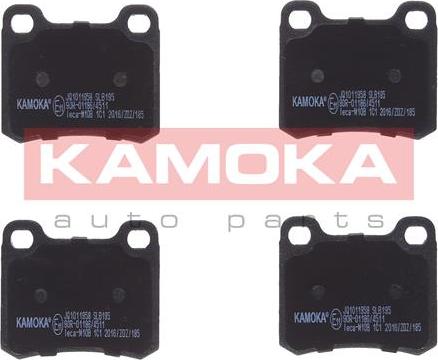 Kamoka JQ1011958 - Brake Pad Set, disc brake autospares.lv