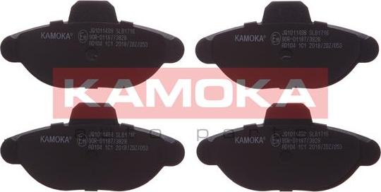 Kamoka JQ1011498 - Brake Pad Set, disc brake autospares.lv