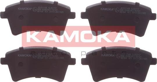 Kamoka JQ101148 - Brake Pad Set, disc brake autospares.lv