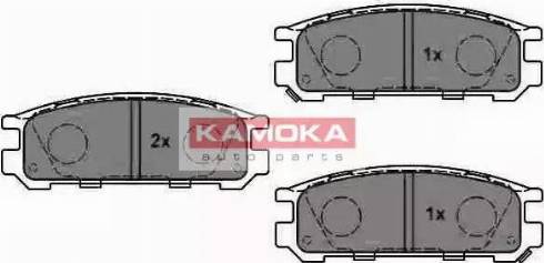 Kamoka JQ1011580 - Brake Pad Set, disc brake autospares.lv