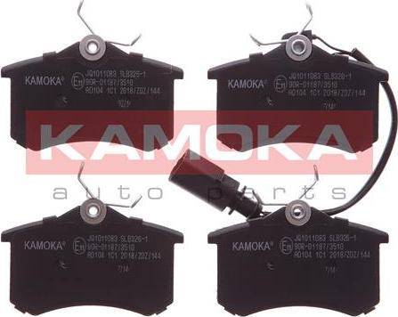 Kamoka JQ1011083 - Brake Pad Set, disc brake autospares.lv